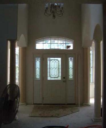 Foyer with light and columns