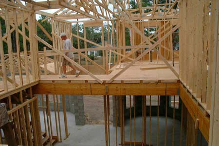 Framing second floor, bridge and more