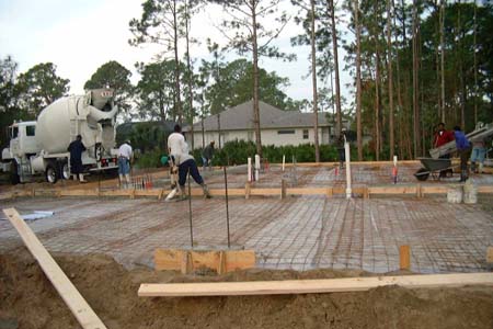 Pouring the slab 3