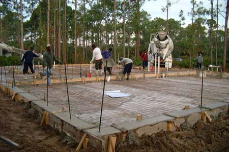 Pouring the slab 4