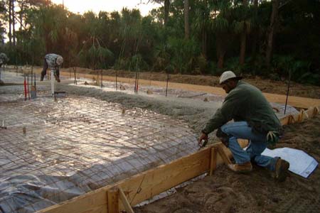 Pouring the slab 6