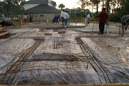 Pouring the slab 7