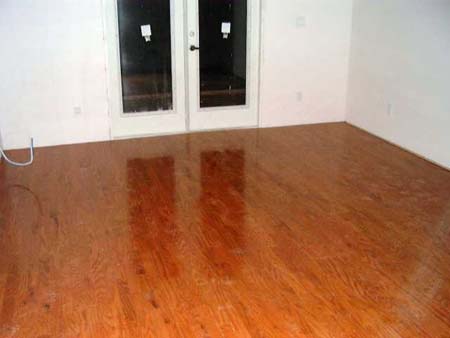 Wood floor in Spare BR