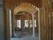 Interior arches framed and columns in