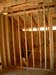 Plumbing vent for down stairs bath in library