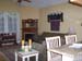 Family room with corner fireplace